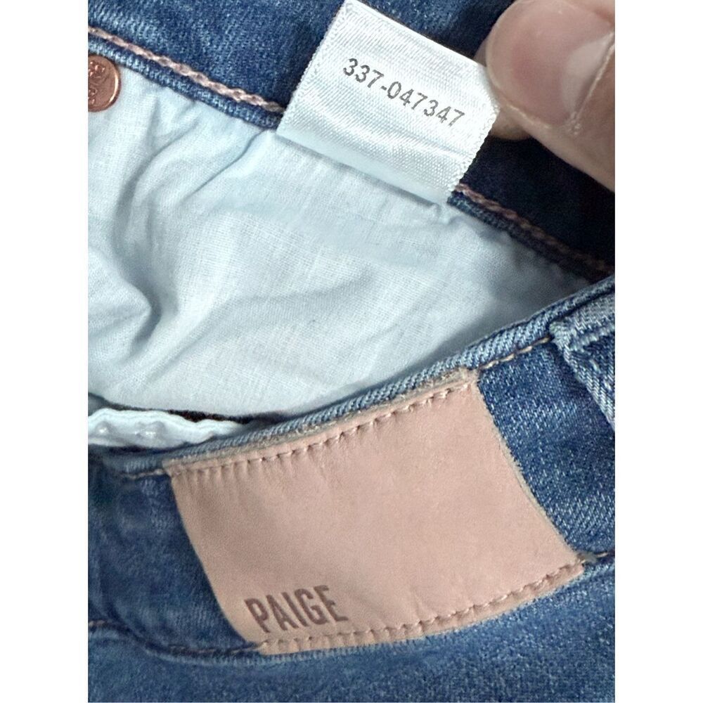 Paige Verdugo Crop Jeans Womens 28‎ Blue Denim Demilo Distressed Skinny - Picture 11 of 15
